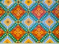 Colorful floor decoration in Junagarh Fort