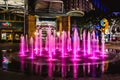 Colorful floor fountain - Resort World Sentosa