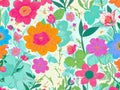 Colorful Floral Design Abstract Clipart