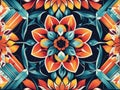 colorful floral background pattern . vector illustration Royalty Free Stock Photo