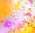 Colorful floral background