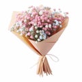 Colorful Floral Bouquet With Babys Breath - Perfect Gift Idea