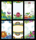 Colorful floral cards