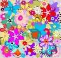 Colorful floral pattern Royalty Free Stock Photo