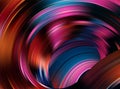 Colorful flow background. Realistic purple tunnel. Royalty Free Stock Photo