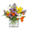 Colorful flower arrangement centerpiece Royalty Free Stock Photo