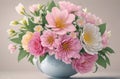 Colorful Flower Arrangement in Vase Royalty Free Stock Photo