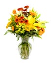 Colorful flower bouquet arrangement in vase Royalty Free Stock Photo