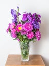 Colorful flower bouquet arrangement in vase Royalty Free Stock Photo