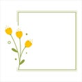 colorful flower frame ornament collection Royalty Free Stock Photo