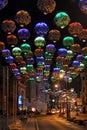 Colorful Flower Lights on Bolshaya Dmitrovka - Moscow by Night