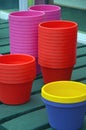 Colorful flowerpots