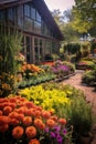 colorful flowers at a garden center