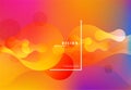 Colorful fluid background. Vector abstract minimalistic design.