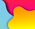 Colorful fluid shapes background. vibrant backdrop. abstract banner template
