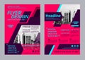 Colorful flyer design template. Brochure Layout design. Royalty Free Stock Photo