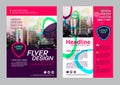Colorful flyer design template. Brochure Layout design. Royalty Free Stock Photo
