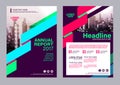 Colorful flyer design template. Brochure Layout design. Royalty Free Stock Photo