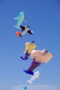 Colorful flying kites Royalty Free Stock Photo