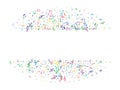 Colorful flying musical notes isolated on white background. Royalty Free Stock Photo