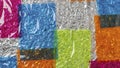 Colorful Foil Texture Collage Background Royalty Free Stock Photo