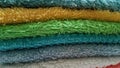 Colorful Folded Towels Royalty Free Stock Photo