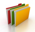 Colorful folder