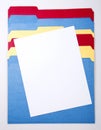 Colorful Folders Royalty Free Stock Photo