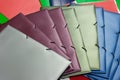 Colorful folders Royalty Free Stock Photo