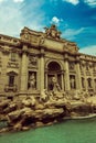 Colorful fontana di trevi in Rome