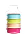 Colorful of food carrier isolated