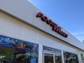 colorful food mart storefront on a bright and sunny day