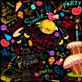 Colorful Food Party Royalty Free Stock Photo