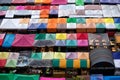 Colorful food stalls at Rod Fai Night Market in Bangkok Royalty Free Stock Photo