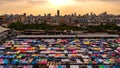 Colorful food stalls at Rod Fai Royalty Free Stock Photo