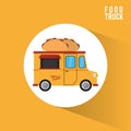 Colorful food truck design Royalty Free Stock Photo