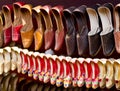 Colorful footware at a festival