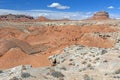Colorful Formations in a High Desert Royalty Free Stock Photo