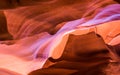 Upper Antelope Slot Canyon in the Navajo Reservation Page Northern Arizona, Utah. Famous slot canyon. Little Monument Valley. Royalty Free Stock Photo