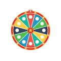 Colorful fortune wheel