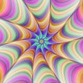 Colorful fractal digital art background design
