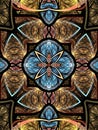 Colorful fractal mandala