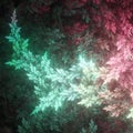 Colorful fractal tree branches