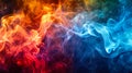 Colorful Fragments Fading into Ethereal Smoke.