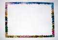 Colorful frame made from pieces of a puzzle Royalty Free Stock Photo