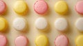The Colorful French Macarons.AI generated image Royalty Free Stock Photo