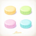 Colorful French Macarons, Sketch hand drawn