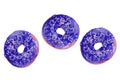 Colorful fresh doughnuts Royalty Free Stock Photo