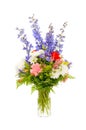 Colorful fresh flower arrangement centerpiece Royalty Free Stock Photo