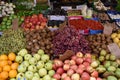 Colorful fresh fruits on the local market Mercado de Nuestra Senora de Africain in Santa Cruz in Tenerife, Europe Royalty Free Stock Photo